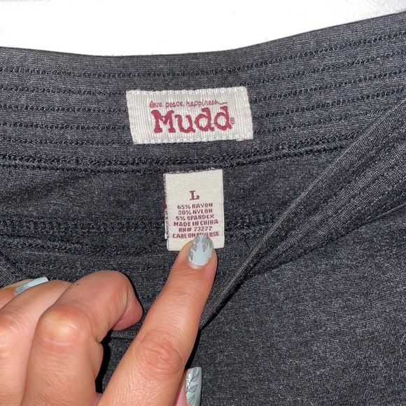 Charcoal Grey Mudd Leggings (L) - Picture 3 of 4